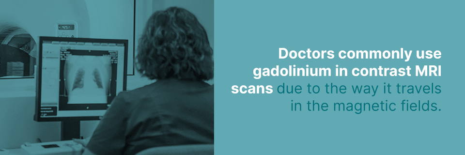 医生常使用加多利米反射MRI扫描